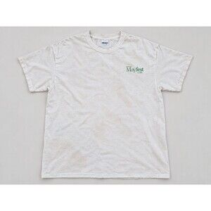 2015 Fort Worth Mayfest T Shirt Gildan Heavy Cotton White Festival Tee Size S